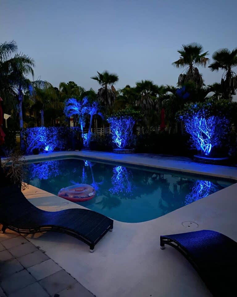 poolside outdoor landscape lighting Jupiter FL